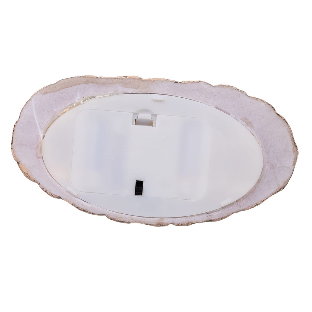 Kurt Adler 8-Inch Battery-Operated USB Lighted Nativity Scene with Spinning Glitter Water Globe